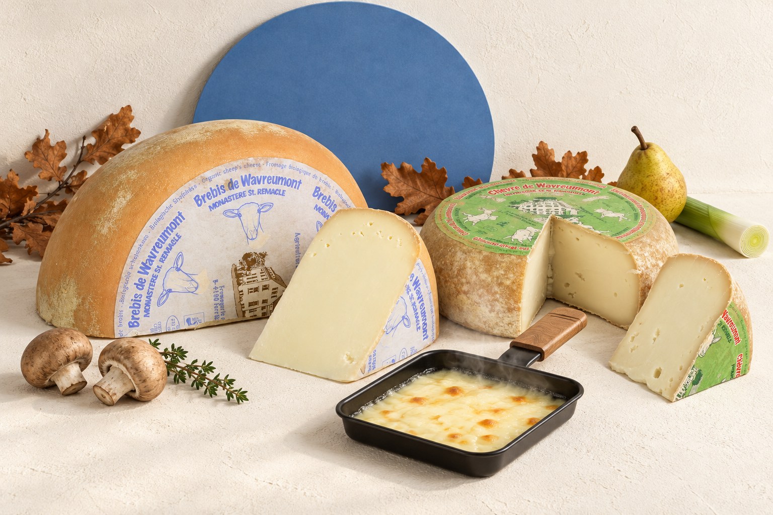 Raclette mit Schaf- und Ziegenkäse – Serviervorschlag